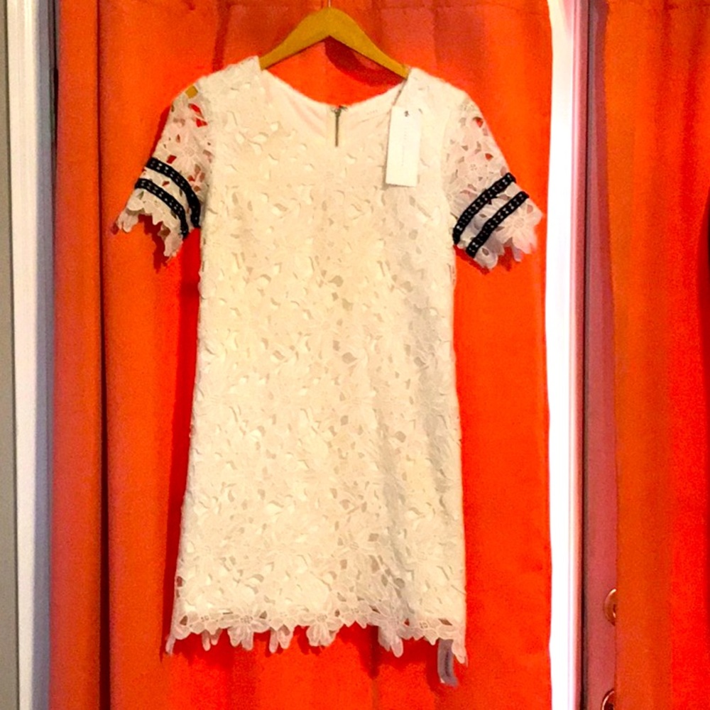 Brand new dress with white lace size small